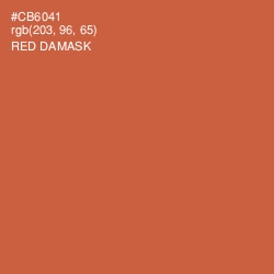 #CB6041 - Red Damask Color Image